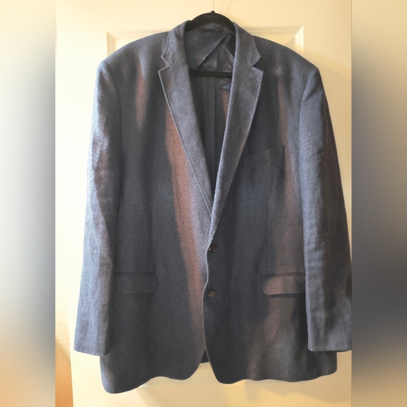 Ralph Lauren 100% Linen Navy Men's Blazer | Size 50L - Picture 1 of 8